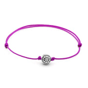 Dulgero Orb Bracelet: Handcrafted Silver Logo Bead on Adjustable String (Multiple Colour Options)