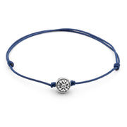 Dulgero Orb Bracelet: Handcrafted Silver Logo Bead on Adjustable String (Multiple Colour Options)