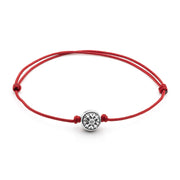 Dulgero Orb Bracelet: Handcrafted Silver Logo Bead on Adjustable String (Multiple Colour Options)