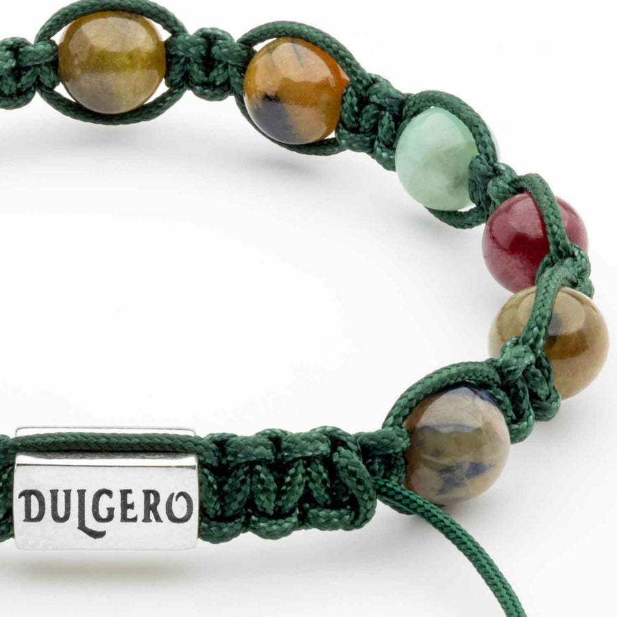 Premium Handcrafted Shamballa Bracelet with Sapphire, Ruby, Emerald, Four Silver Elements